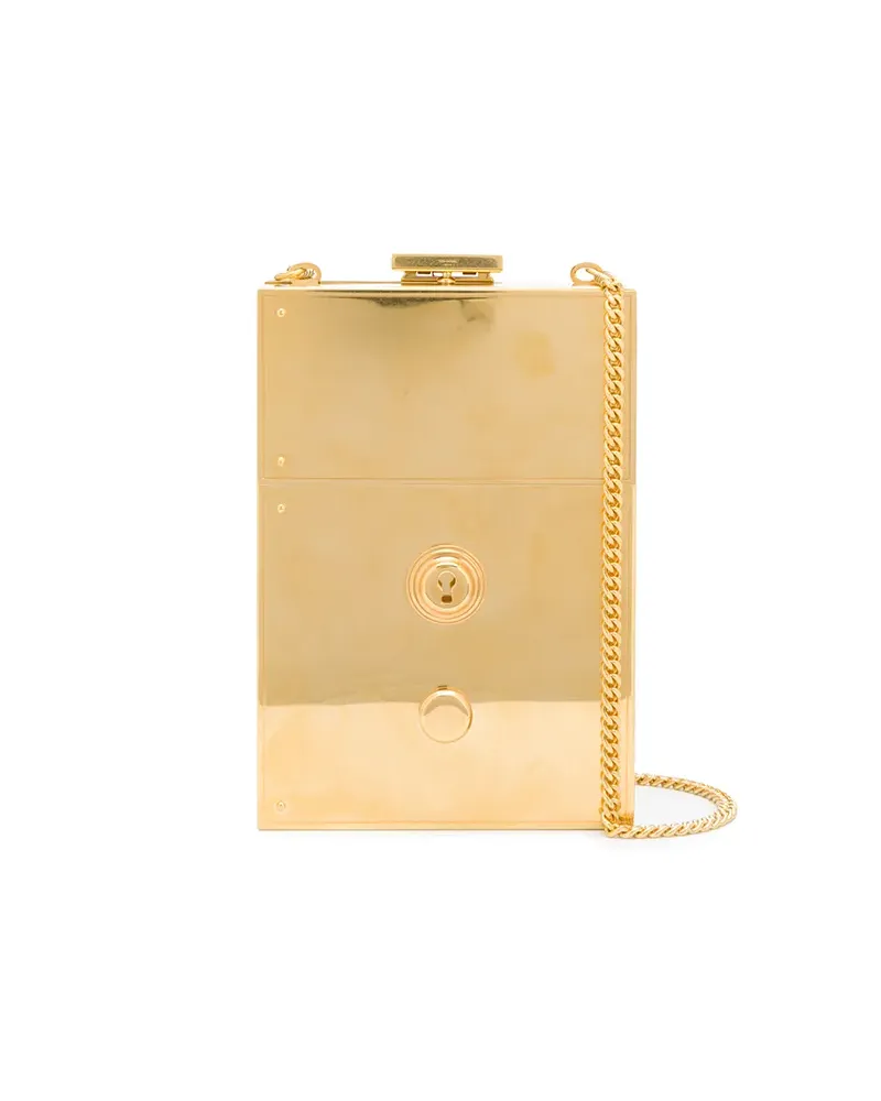 Thom Browne Mrs. Thom' Clutch - Gold Gold