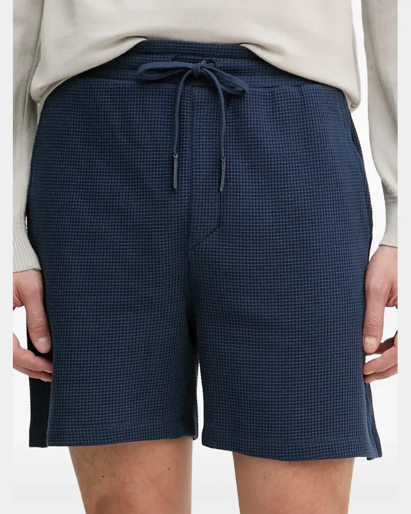 Trussardi waffle-knit drawstring shorts - Blau Blau
