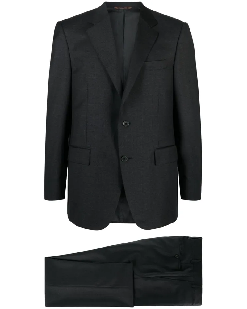Canali Einreihiger Anzug - Schwarz Schwarz