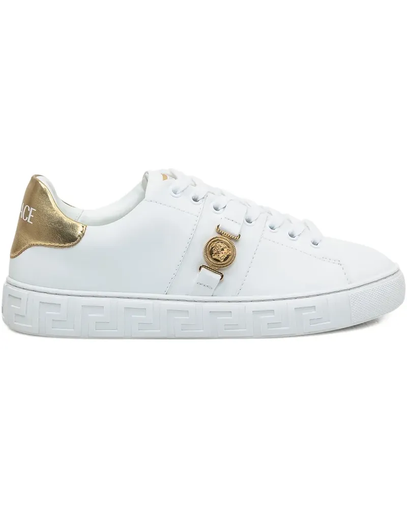 Versace Sneakers mit Greca-Detail - Weiß Weiß