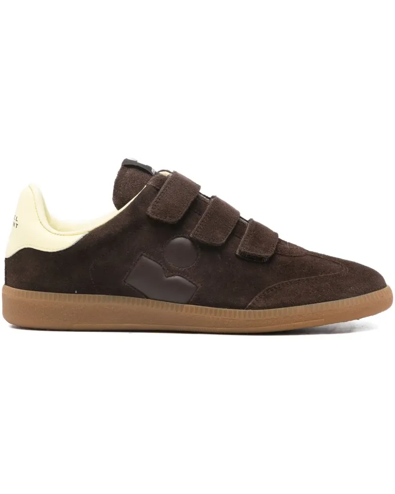 Isabel Marant Beth suede touch-strap sneakers - Braun Braun