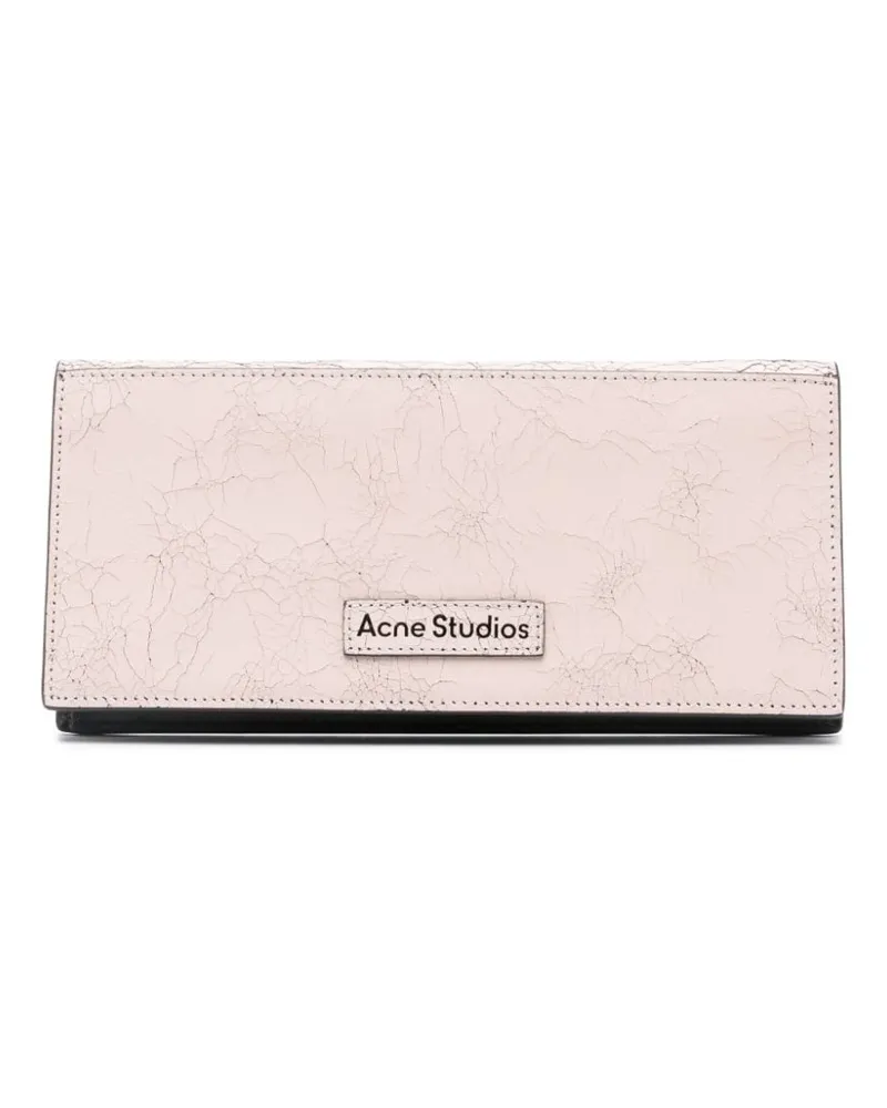 Acne Studios Portemonnaie mit Logo-Patch - Rosa Rosa