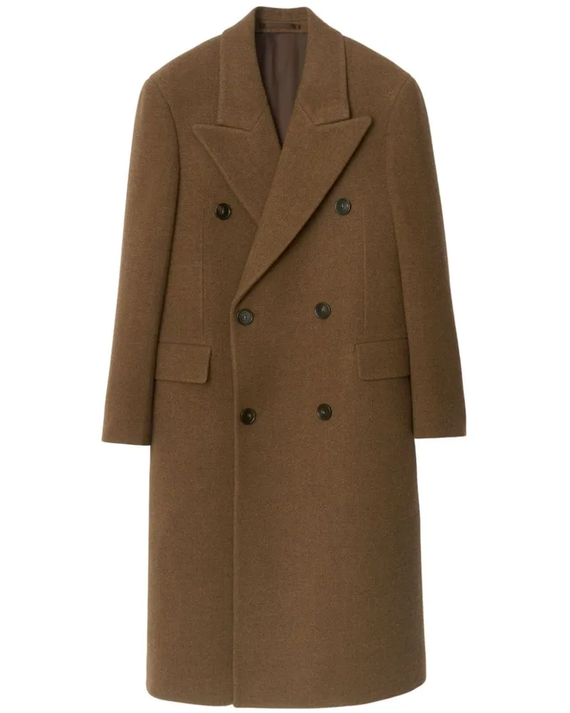 Burberry Doppelreihiger Mantel - Braun Braun