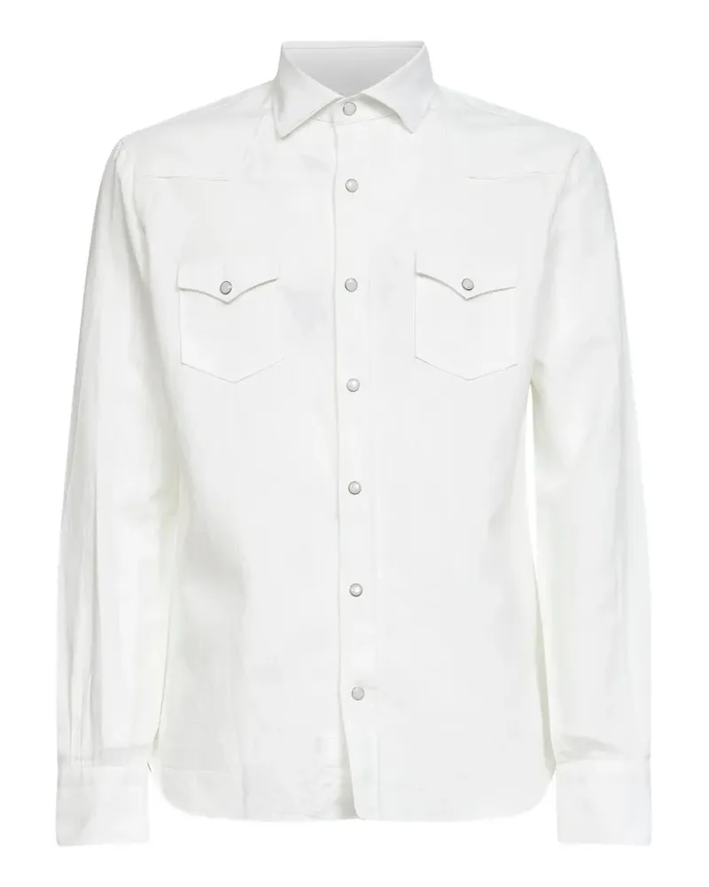 BARBA long-sleeved shirt - Weiß Weiß