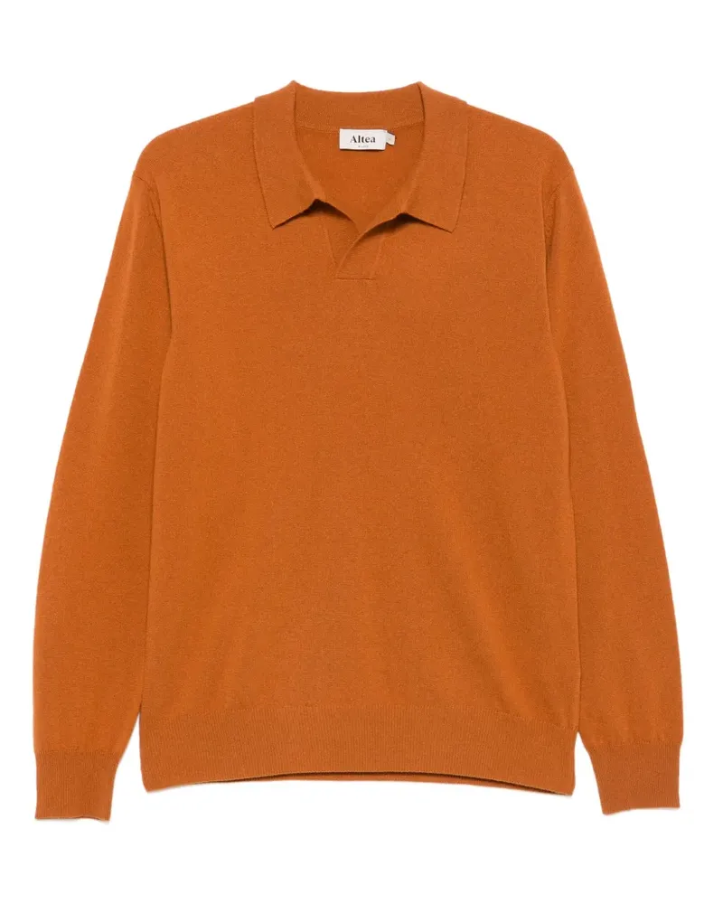 Altea Pullover mit Poloshirtkragen - Orange Orange