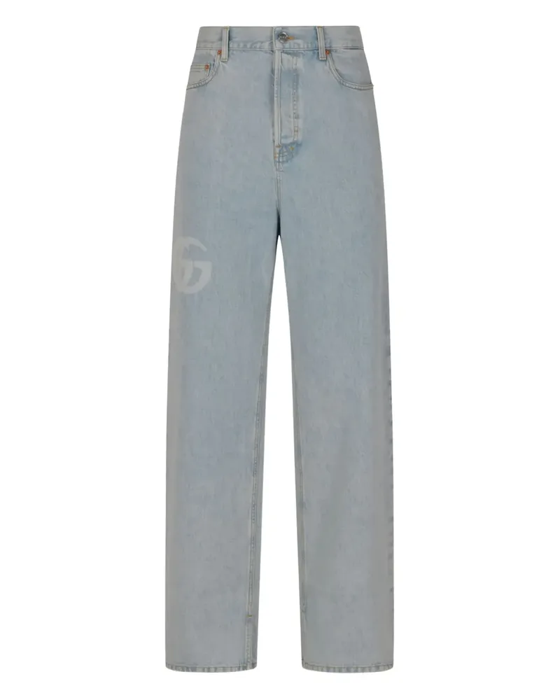 Gucci Jeans mit GG - Blau Blau