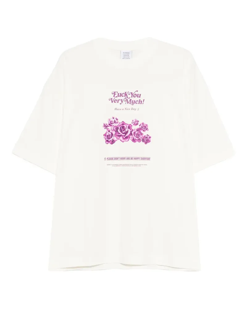 VETEMENTS T-Shirt mit Print - Nude Nude