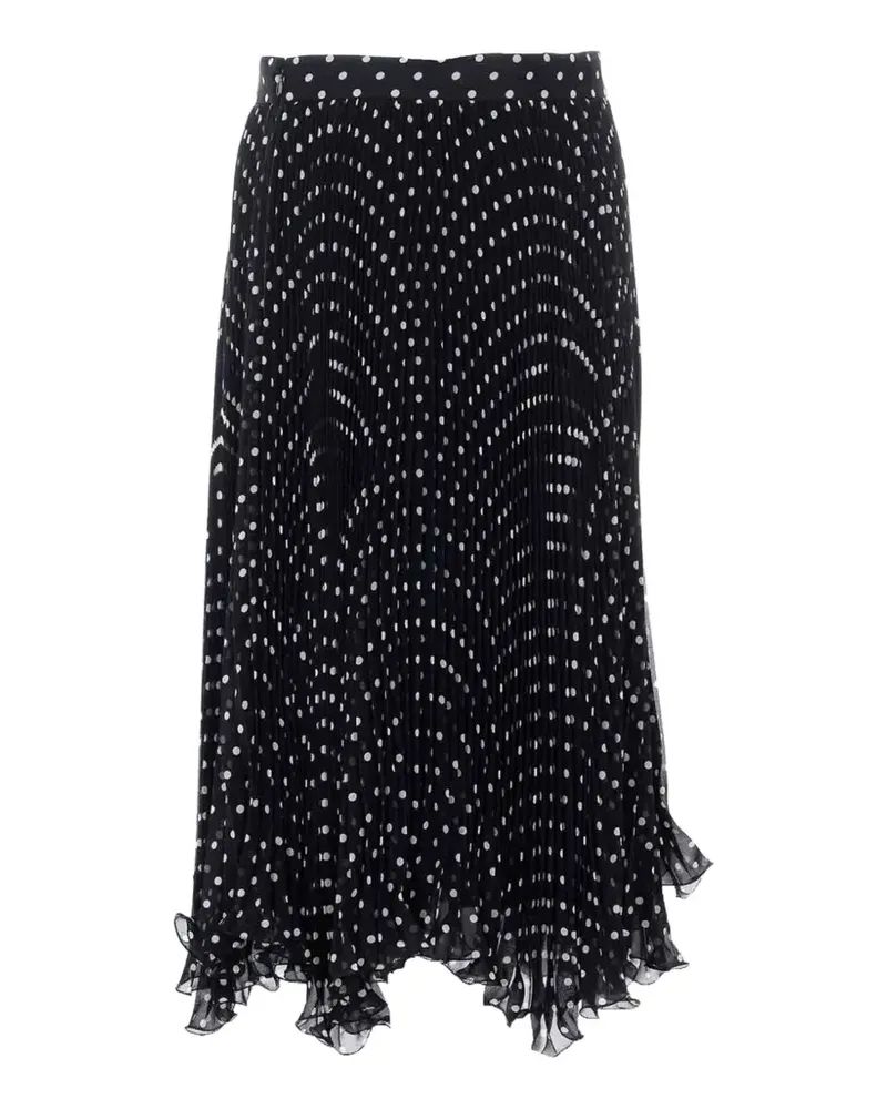 Valentino Garavani Asymmetrischer Midirock - Schwarz Schwarz