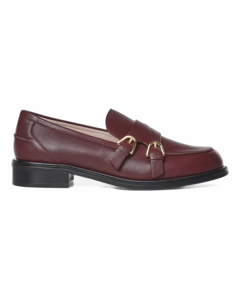Coccinelle buckle-detail leather loafers - Rot Rot