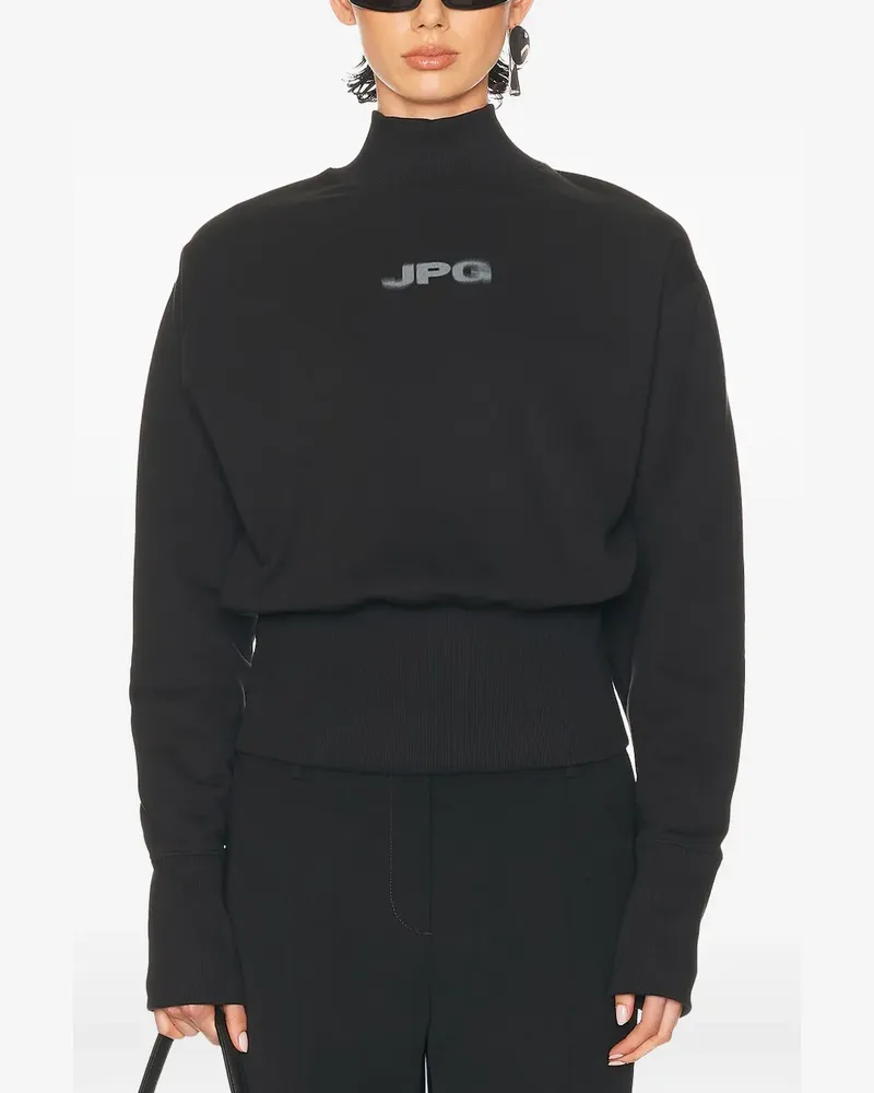 Jean Paul Gaultier Hemd mit Stehkragen - Schwarz Schwarz