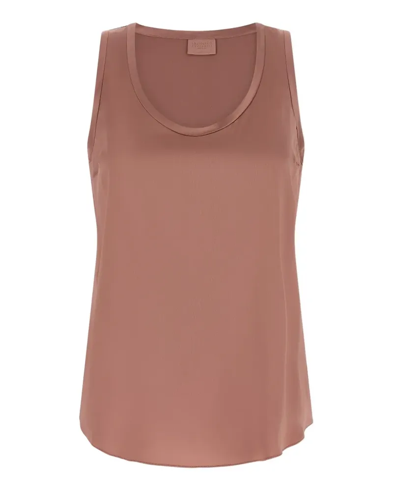 Brunello Cucinelli satin flared top - Braun Braun