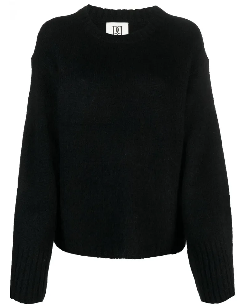 By Malene Birger Strickpullover mit rundem Ausschnitt Schwarz