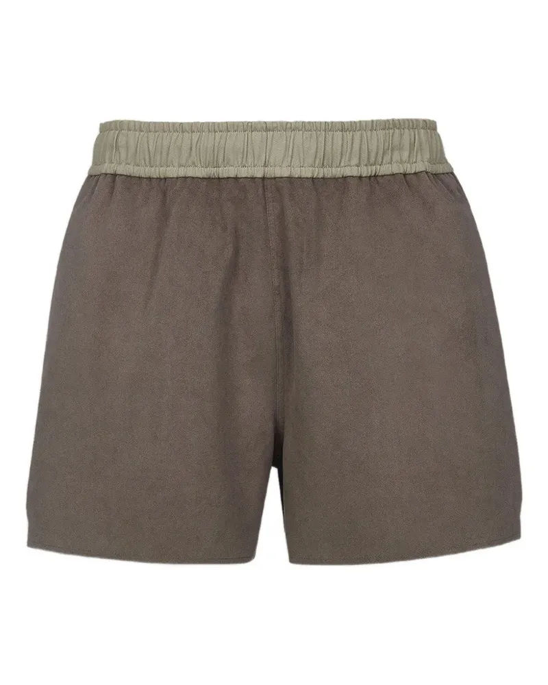 MCM x We The Best DJ Khaled’s logo-embroidered elasticated shorts - Braun Braun