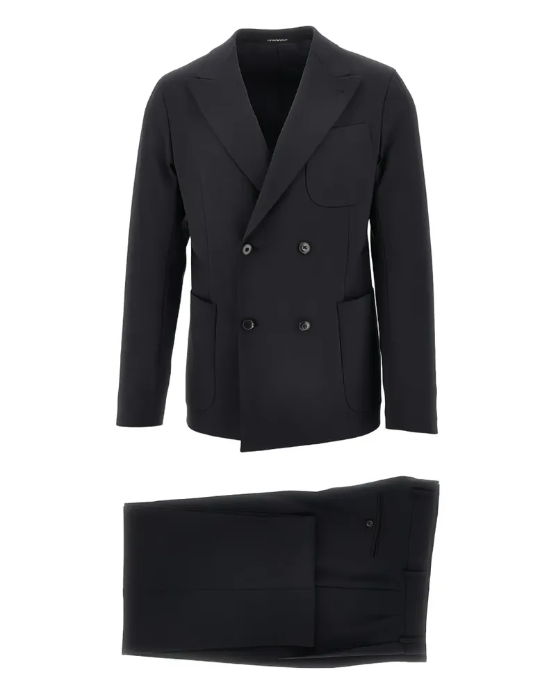 Emporio Armani double-breasted suit - Schwarz Schwarz