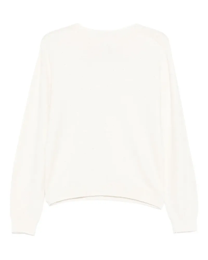 Liu Jo Pullover mit Rundhalsausschnitt - Weiß Weiß