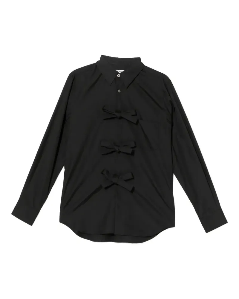 Comme des Garçons Hemd mit Schleifendetail - Schwarz Schwarz