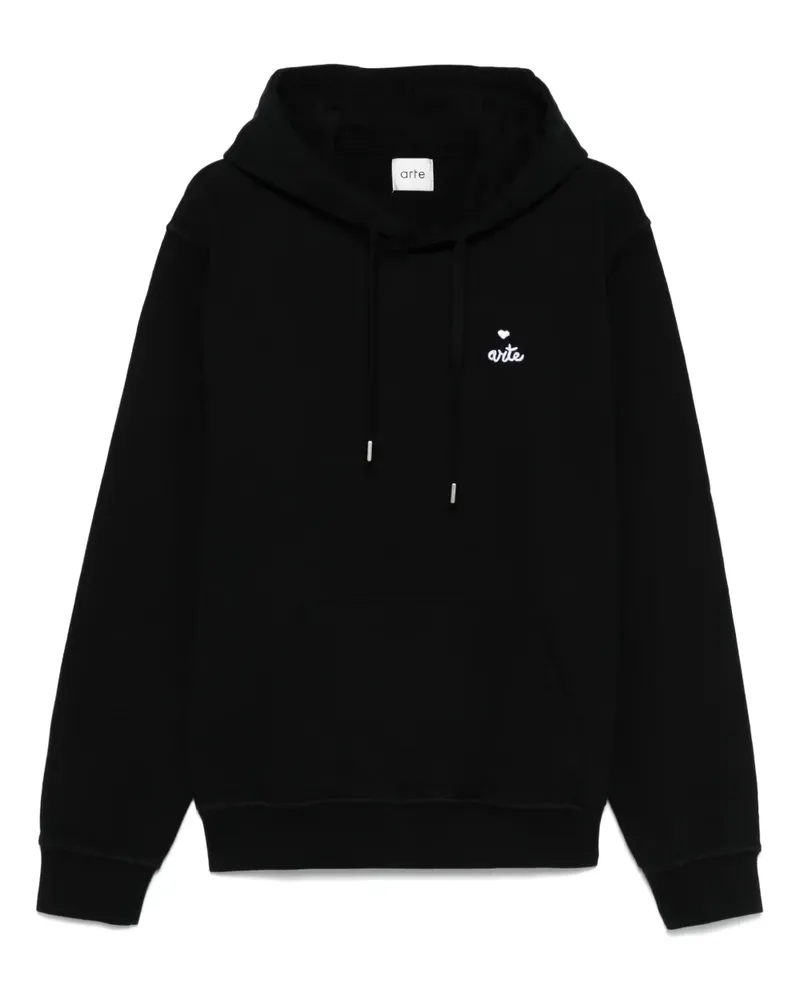 Arte Antwerp Hoodie mit Herz-Logo - Schwarz Schwarz
