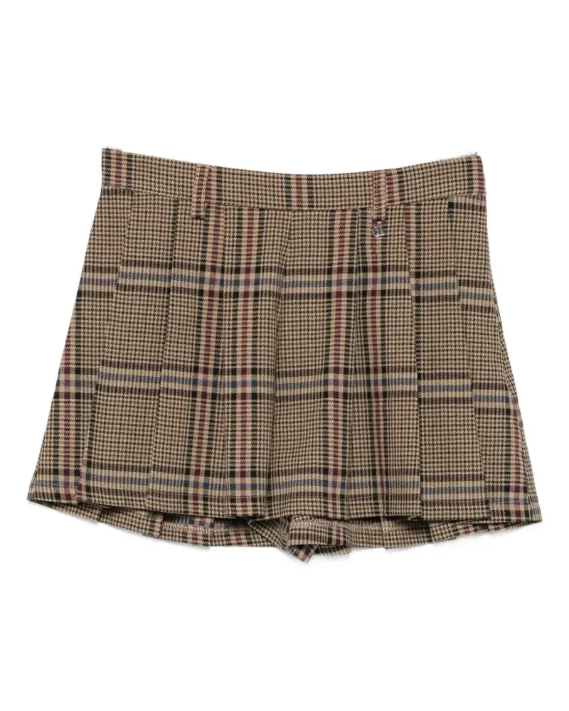Dixie check pleated shorts - Braun Braun