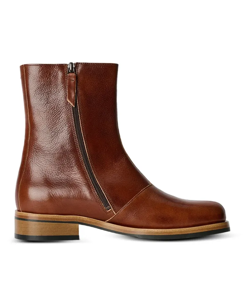 Our Legacy Camion leather chelsea boots - Braun Braun