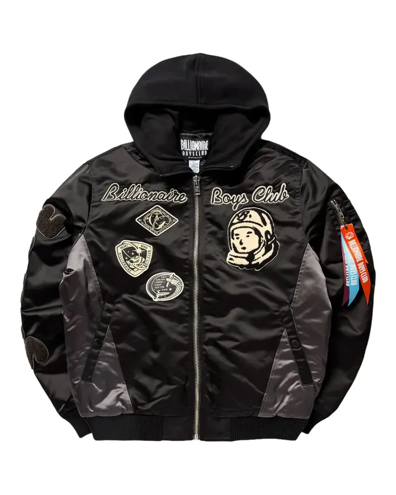 Billionaire Boys Club space suit hooded bomber jacket - Schwarz Schwarz