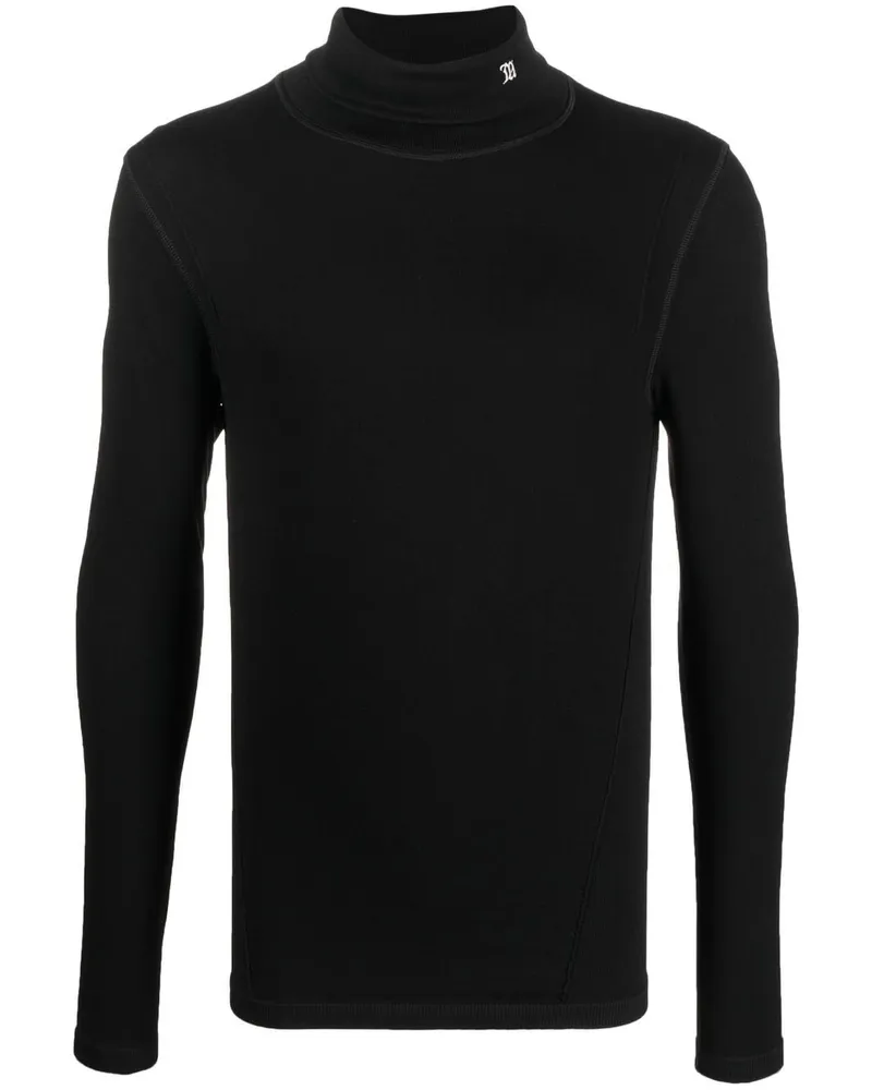 MISBHV Seamless Rollkragenpullover Schwarz