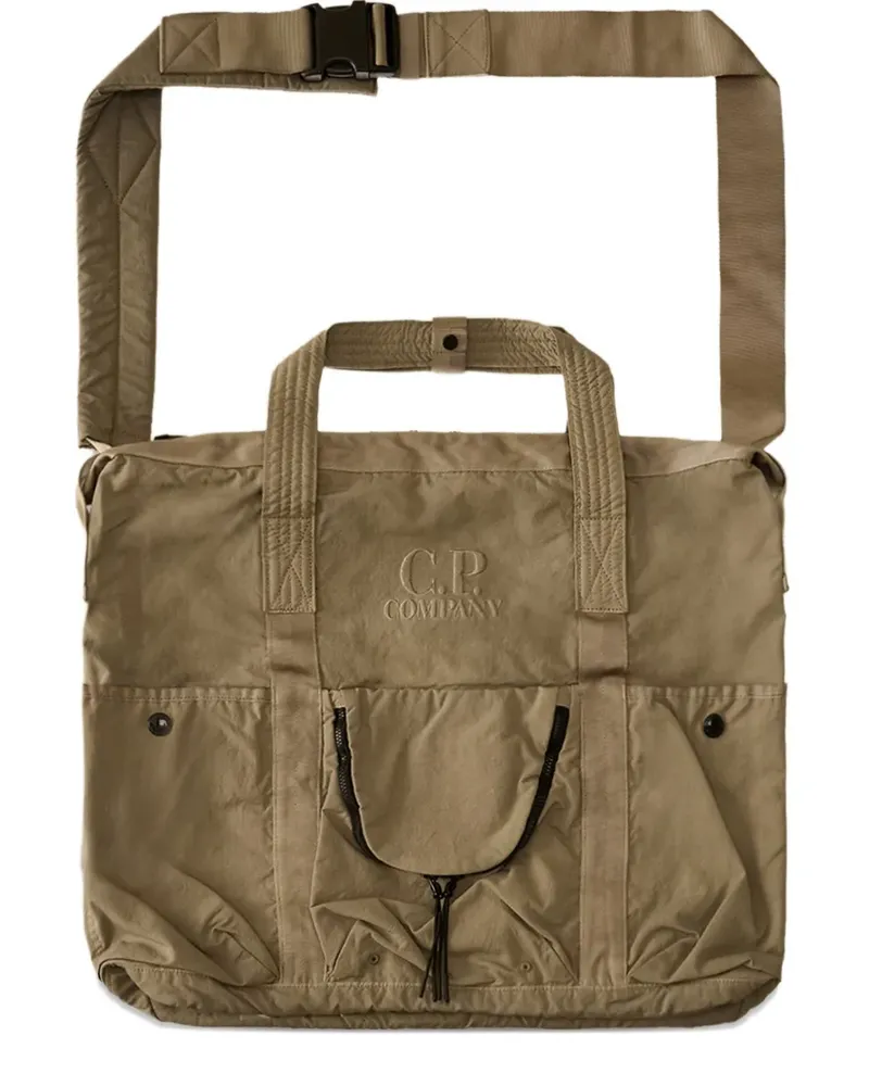C.P. Company Shopper mit Logo-Stickerei - Nude Nude