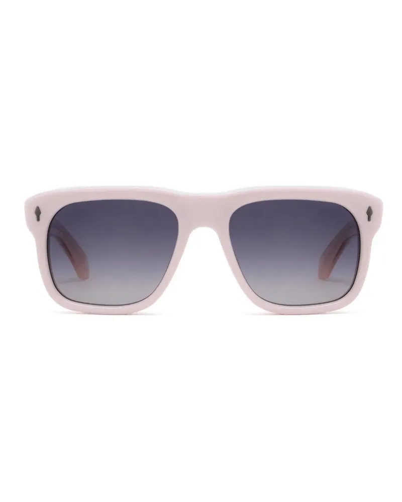Jacques Marie Mage Yves Sonnenbrille mit eckigem Gestell - Rosa Rosa
