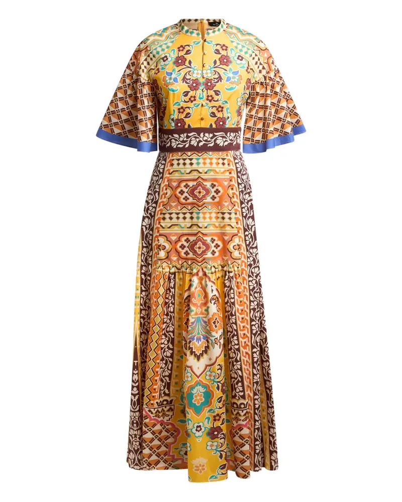 Etro Popeline-Kleid mit Print - Nude Nude