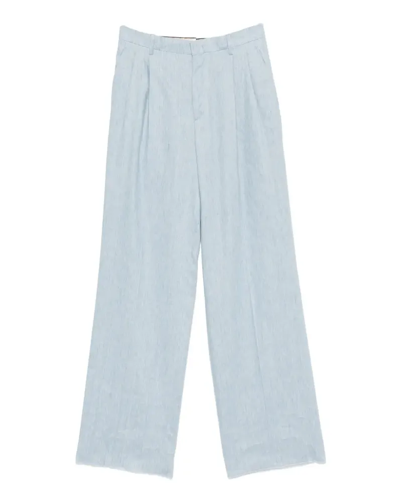 Tagliatore pleated wide-leg trousers - Blau Blau