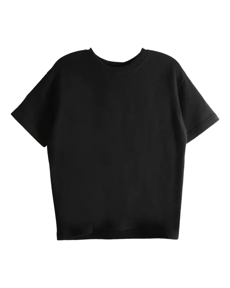 The Row short-sleeve knit top - Schwarz Schwarz
