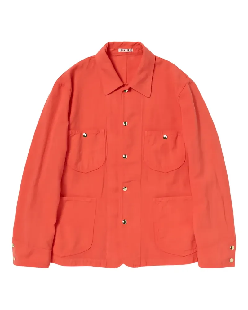 AURALEE Jacke mit aufgesetzten Taschen - Orange Orange