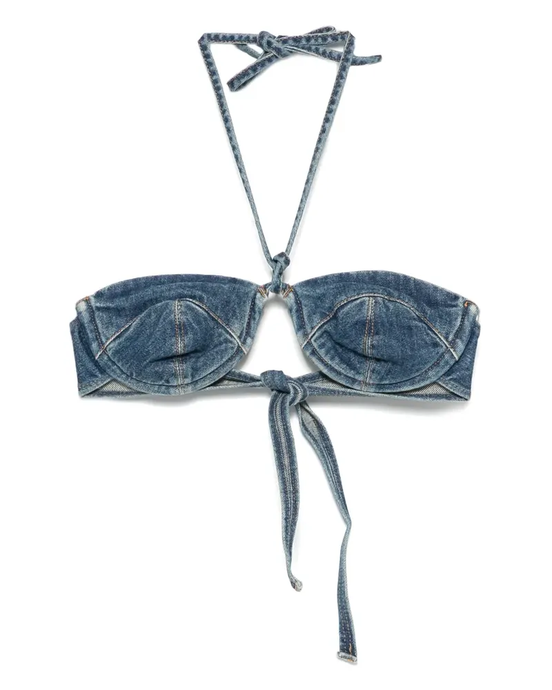 MVP Wardrobe Cropped-Jeanstop - Blau Blau