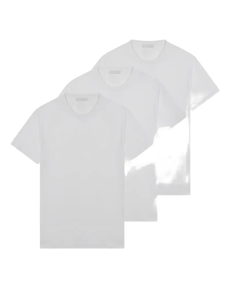 Prada T-Shirts mit rundem Ausschnitt (3er-Set) - Weiß Weiß