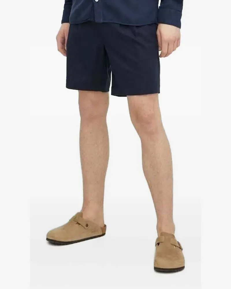 BRUUNS BAZAAR Shorts mit Knopfverschluss - Blau Blau