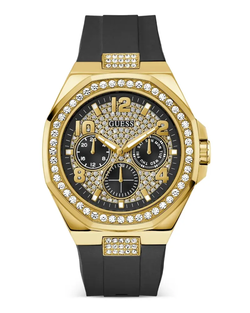 Guess Kristallverzierte 46mm - Schwarz Schwarz