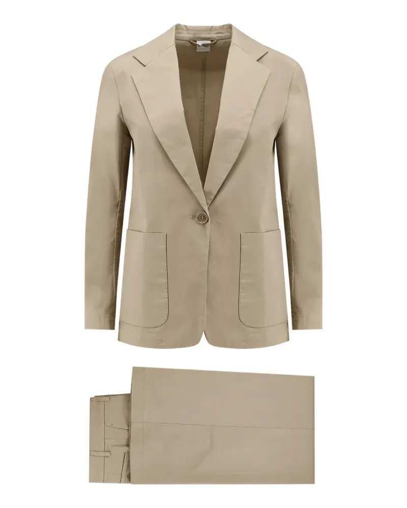 ASPESI buttoned pocketed suit - Nude Nude