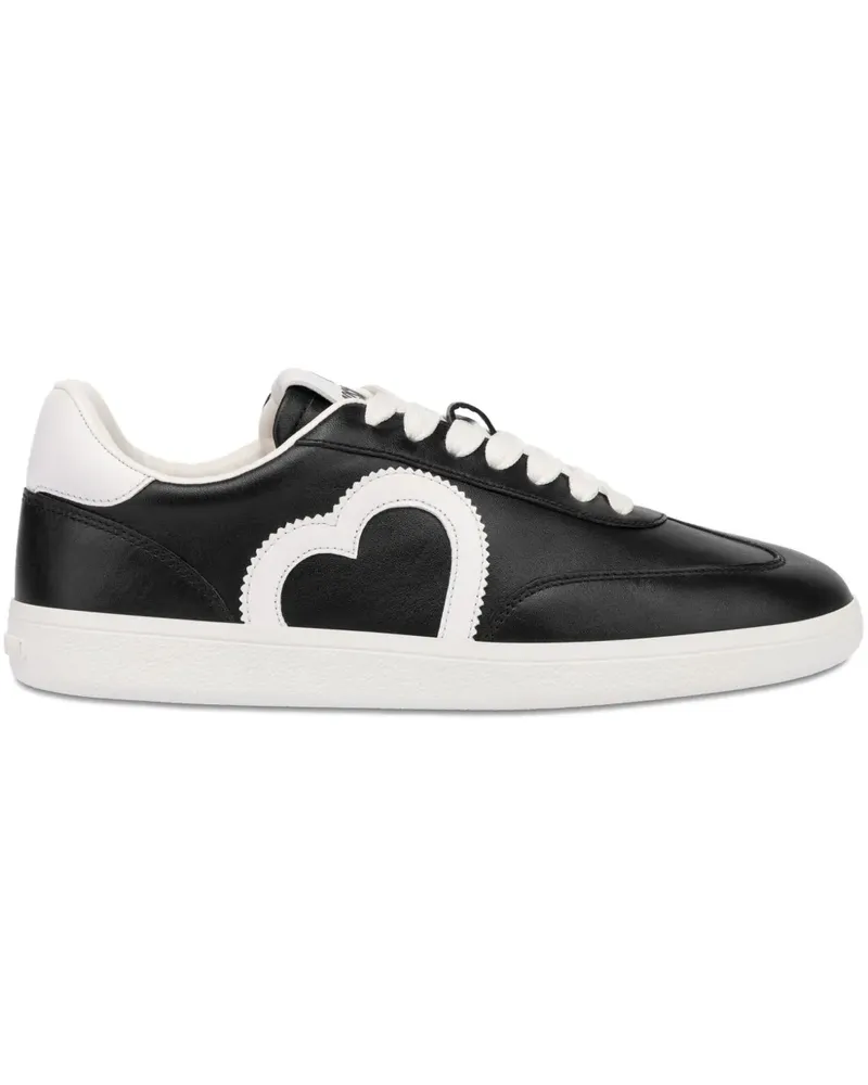Moschino Sneakers mit Schnürung - Schwarz Schwarz