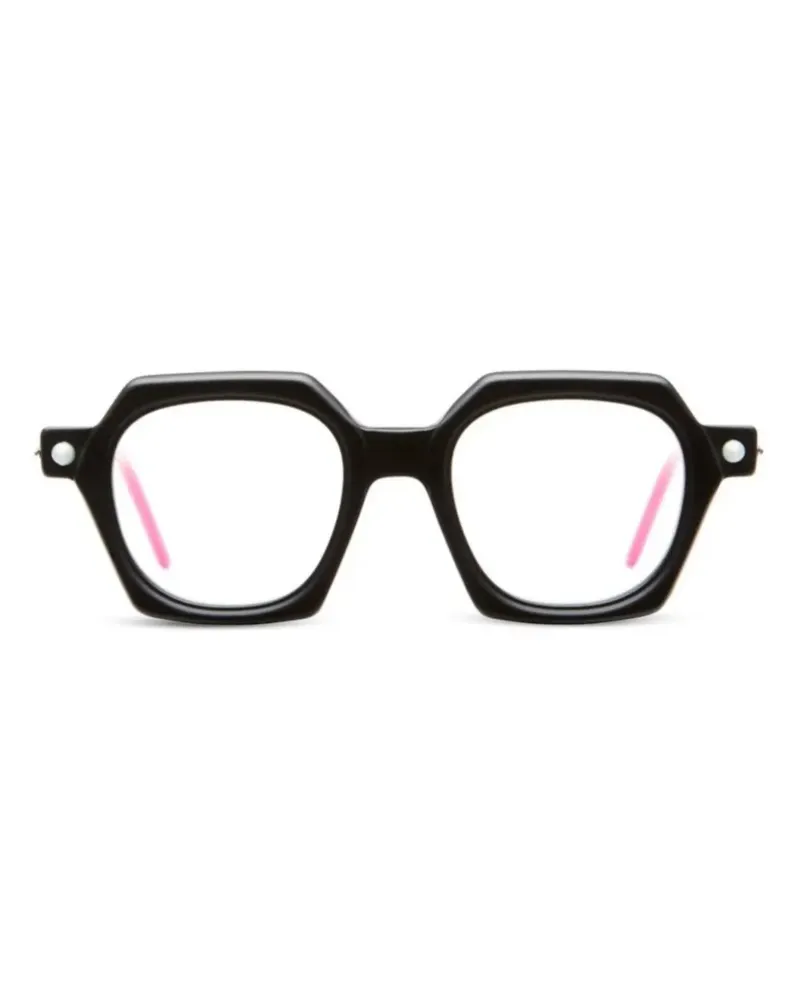 KUBORAUM Brille mit geometrischem Gestell - Schwarz Schwarz