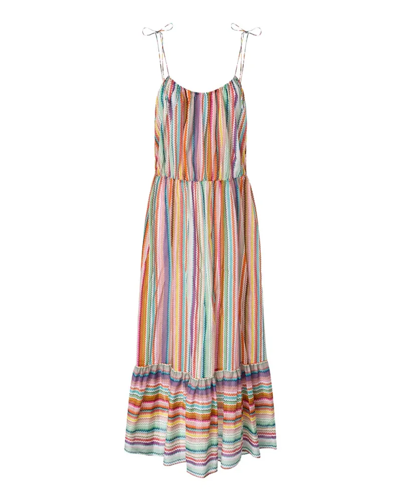 Missoni sleeveless zigzag-pattern maxi dress - Weiß Weiß