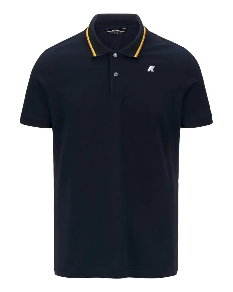 K-Way Jud pique polo shirt - Blau Blau