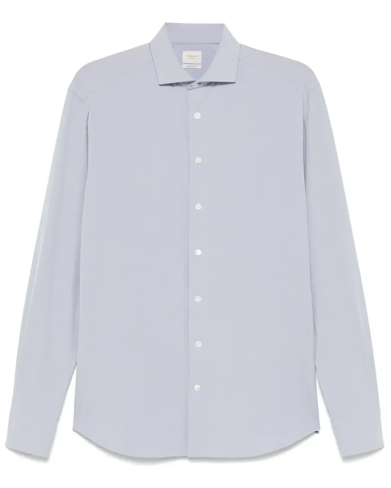 Traiano Milano Klassisches Hemd - Blau Blau