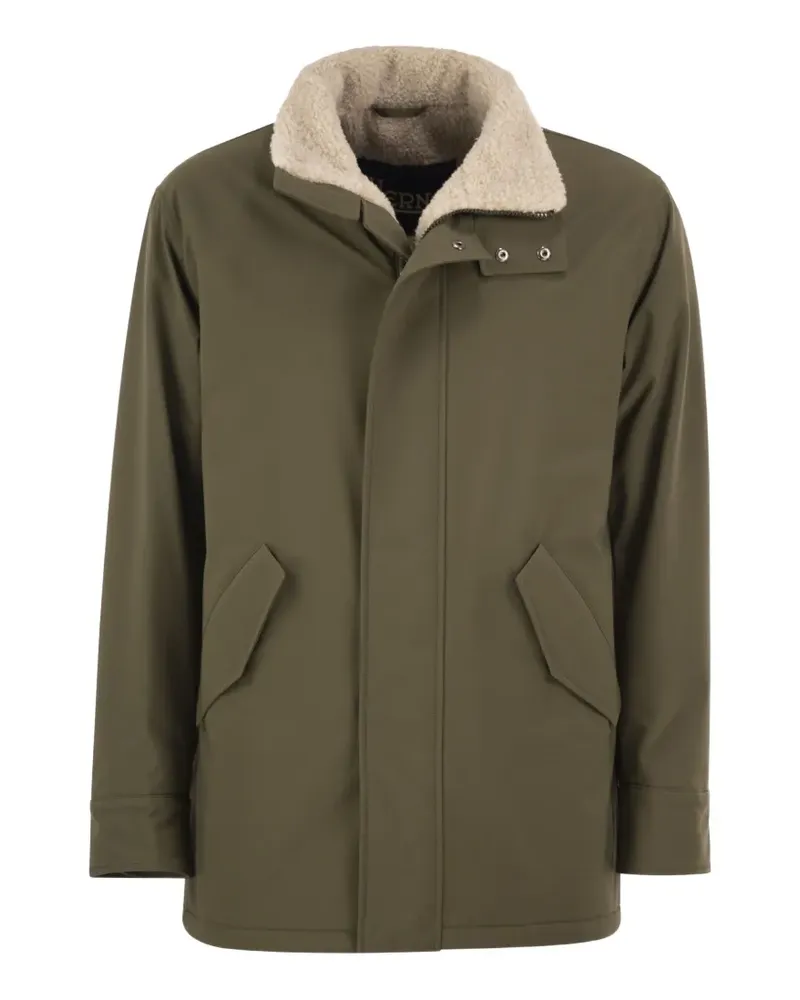 Herno Jacke mit Shearling-Effekt - Grün Grün