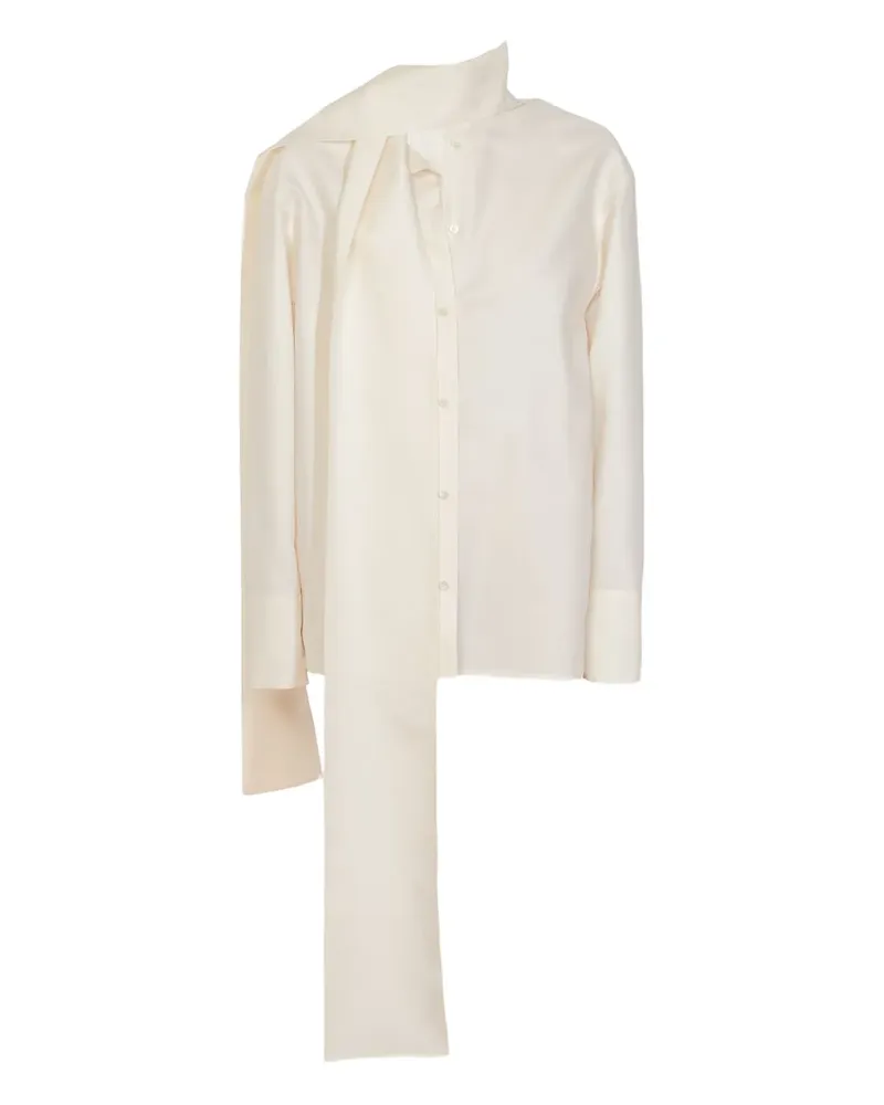RXQUETTE Umbra Bluse mit Schaldetail - Weiß Weiß
