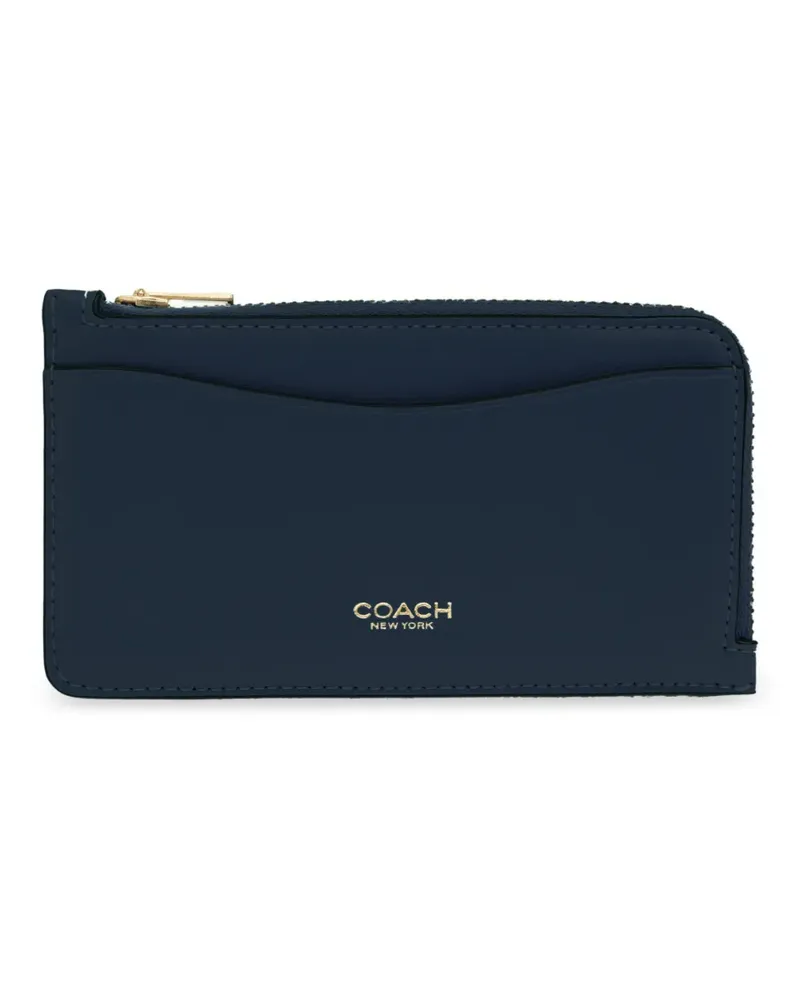 Coach Kartenetui mit Rundumreißverschluss - Blau Blau