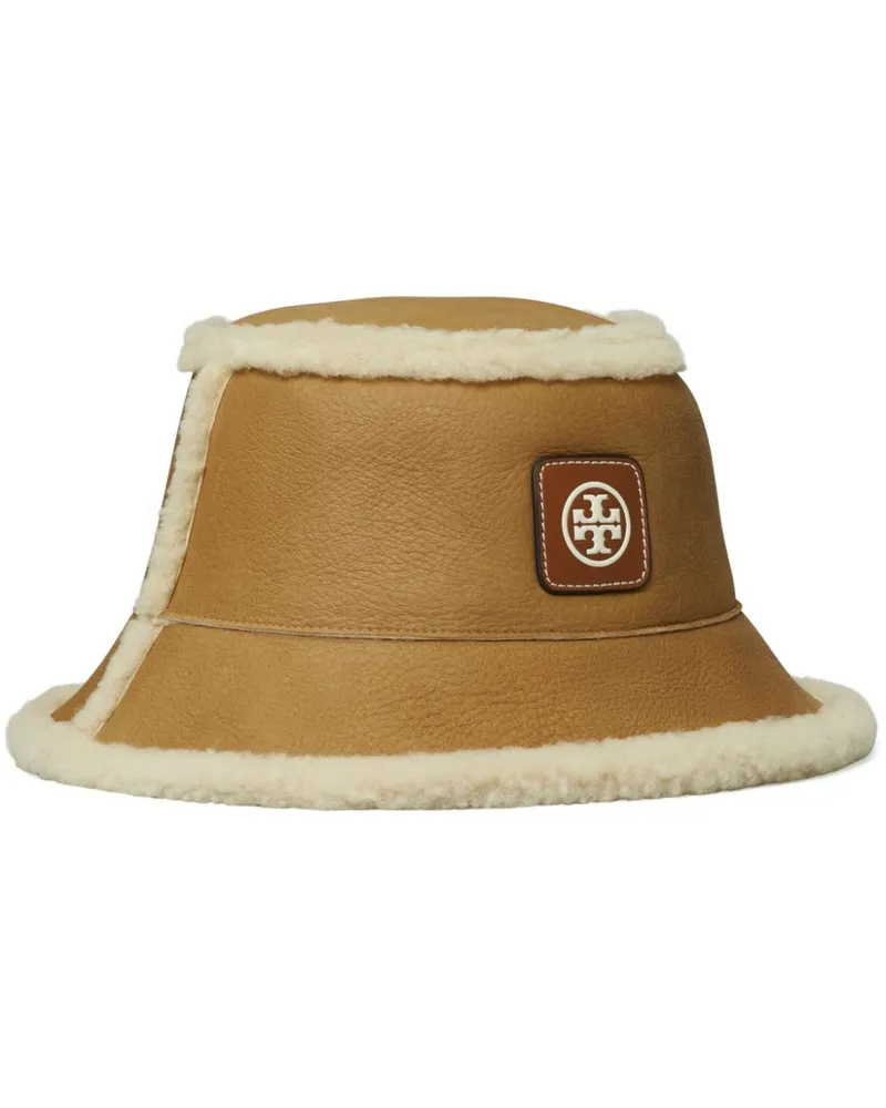 Tory Burch Wendbarer Shearling-Fischerhut - Braun Braun