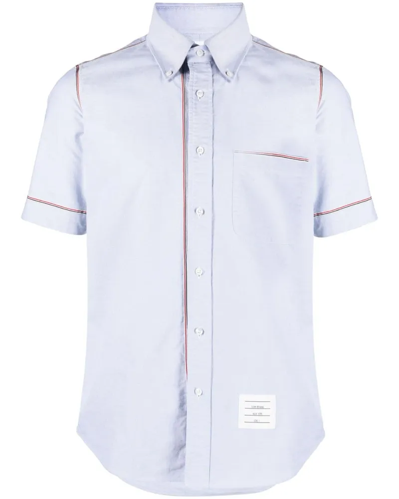 Thom Browne Hemd mit RWB-Streifen - Blau Blau
