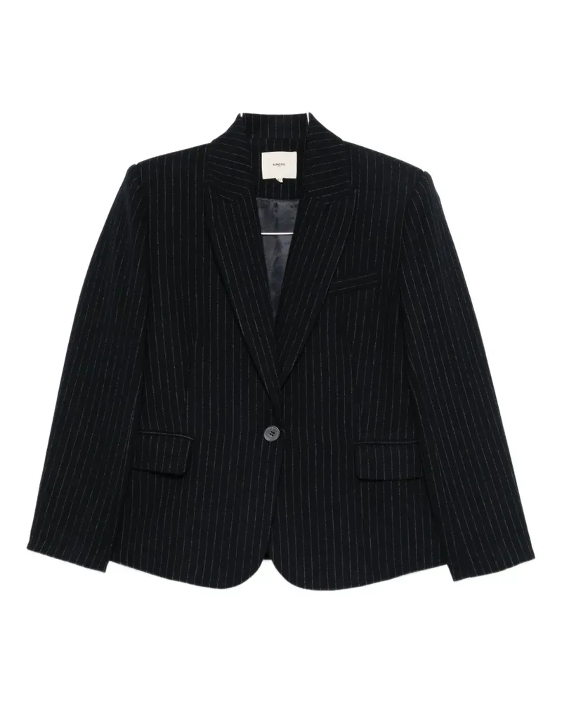 Suncoo pinstriped blazer - Blau Blau