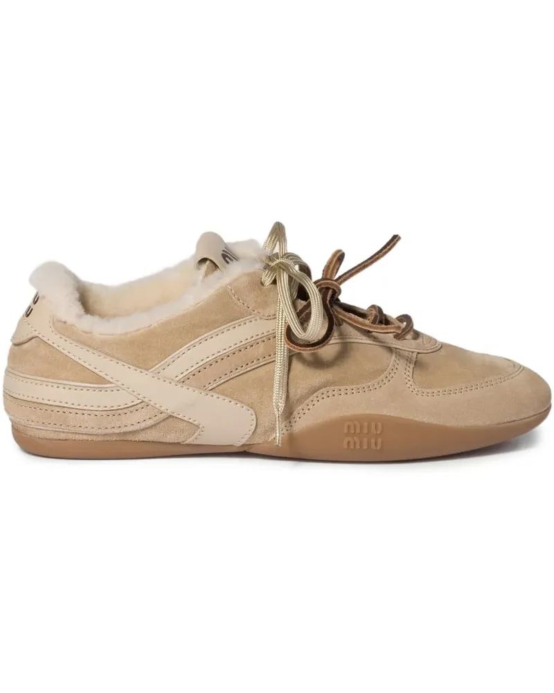 Miu Miu Gymnasium Sneakers - Nude Nude