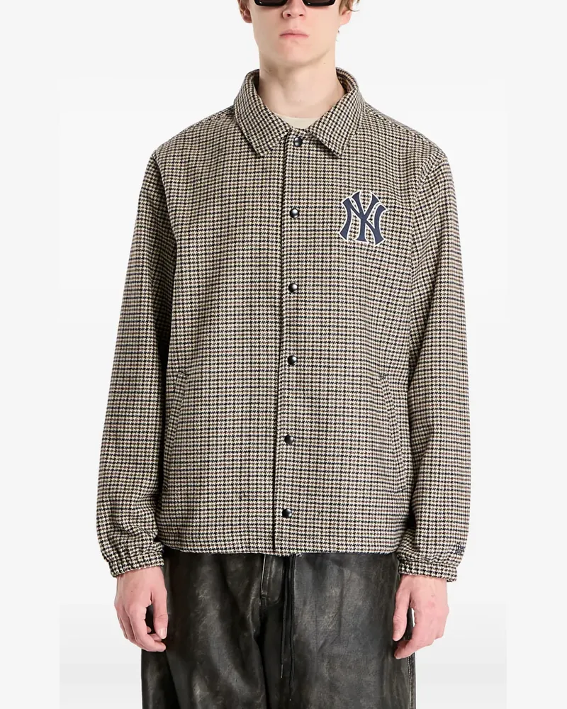 New Era Karierte Jacke - Nude Nude