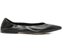 Glove Ballerinas mit spitzer Kappe - Schwarz